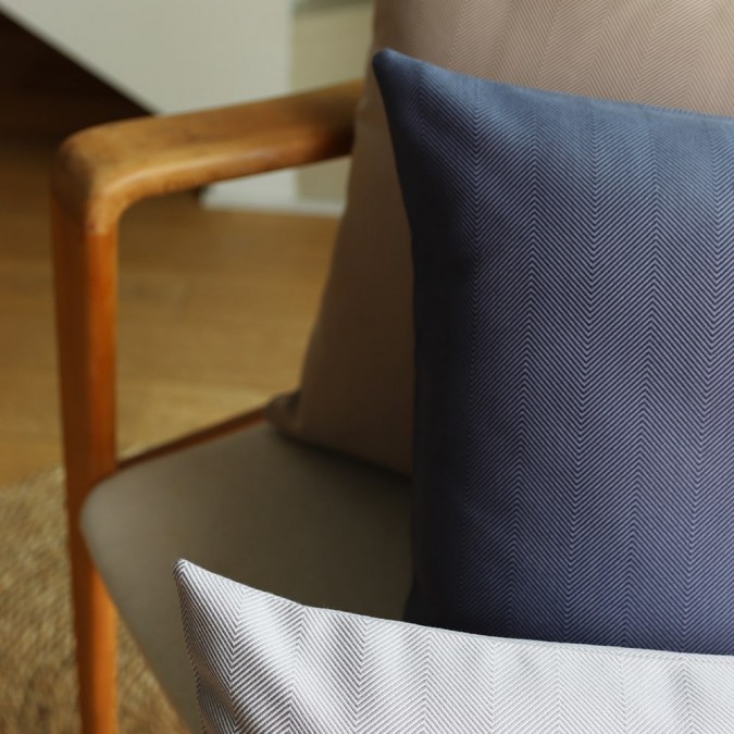 Housse de coussin Lanbroa Bleu - Maison Jean-Vier