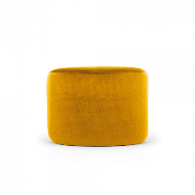 Coussin d'Assise Jaune Tournesol, Coussin Rond en Lin