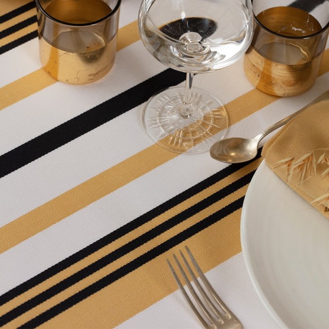 Nappe Donibane couleur Laiton 100% coton