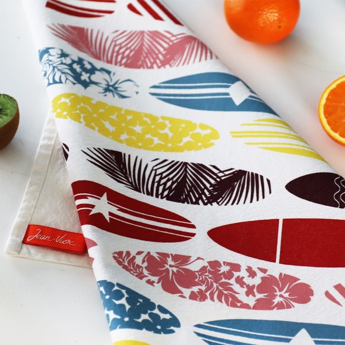 Koadro Surf Multicolour hand towel, 100% cotton