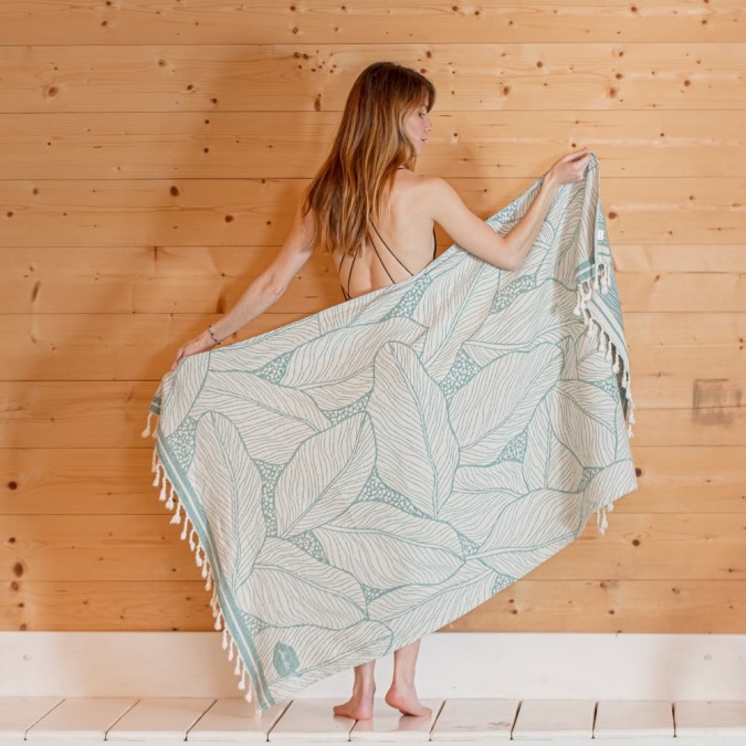 Fouta Tropiko couleur Emeraude