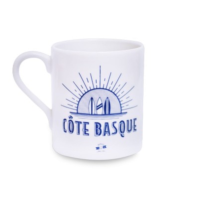 Mug Cote Basque Encre/Blanc