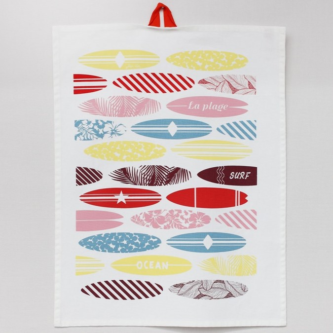 Essuie Mains Koadro Surf Multicolore en coton