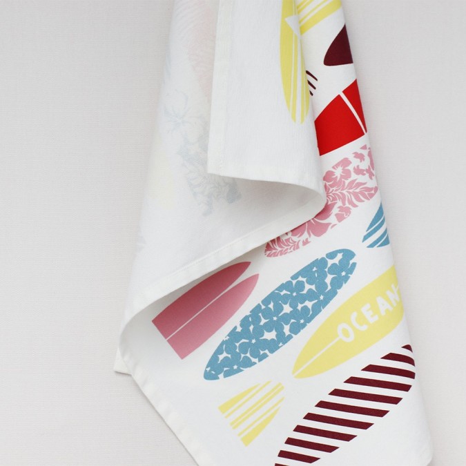 Essuie Mains Koadro Surf Multicolore en coton