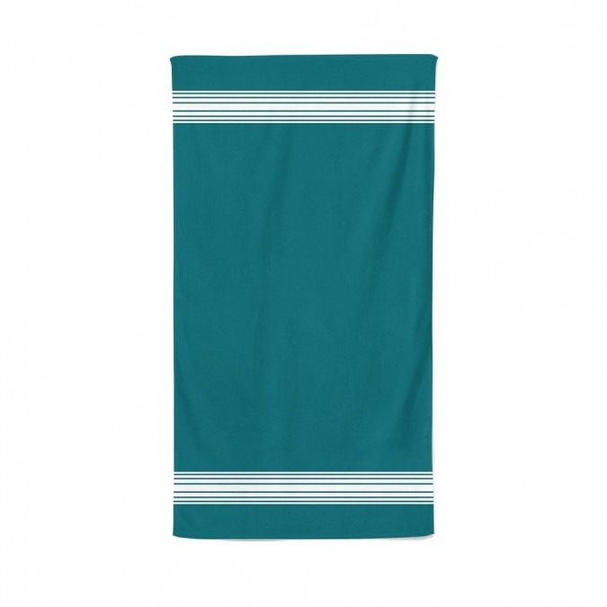 Drap de douche Grand Hotel coton bio couleur Algue inversé