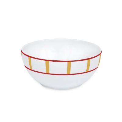Bol Josephine Brindos couleur Jaune et Rouge en Porcelaine