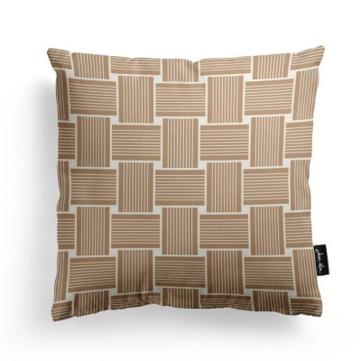 Housse de coussin Zinta couleur Bronze 40x40 cm