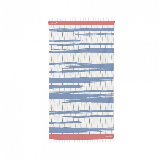 Fouta coton Brouillarta couleur Ocean