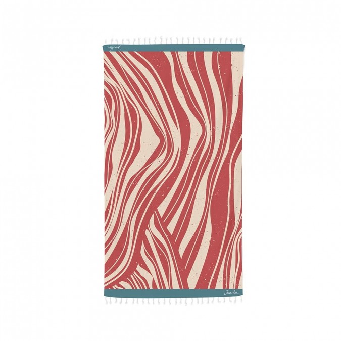 Fouta coton Lurra couleur Terracotta