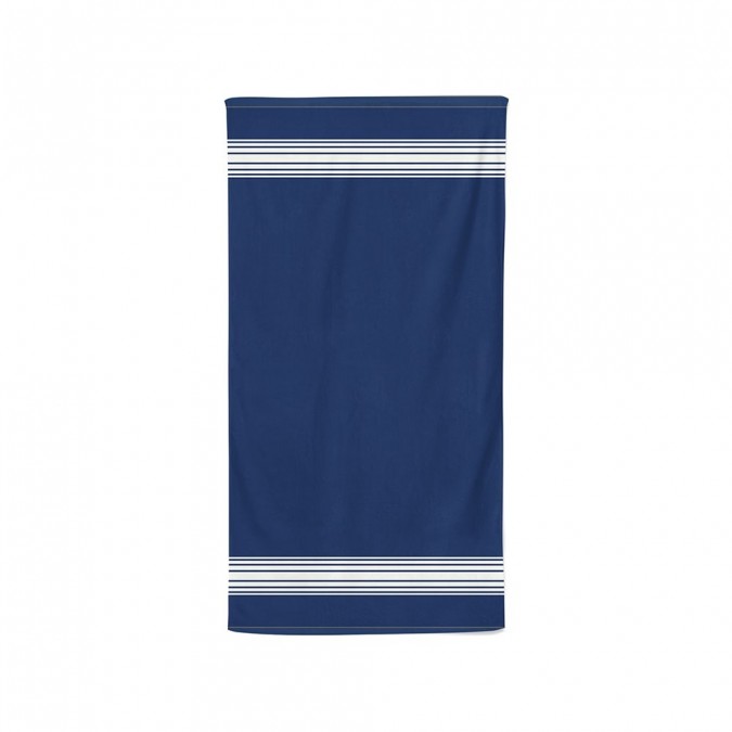 Serviette de bain coton bio Grand Hotel couleur Bleu marine