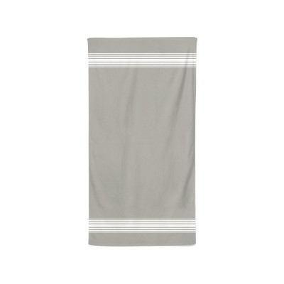 Serviette de bain coton bio Grand Hotel couleur Gris