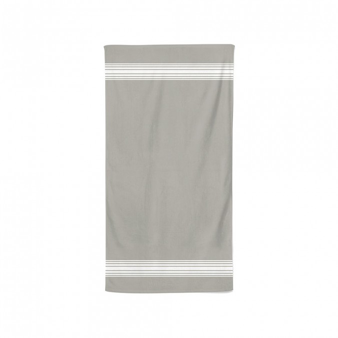 Serviette de bain coton bio Grand Hotel couleur Gris