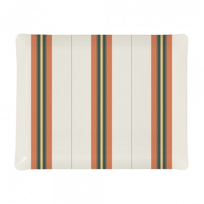 Kanbo Terracotta Tray in 100% cotton fabric enclosed in acrylic sheets