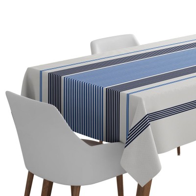 Nappe enduite coton Bera couleur Outremer