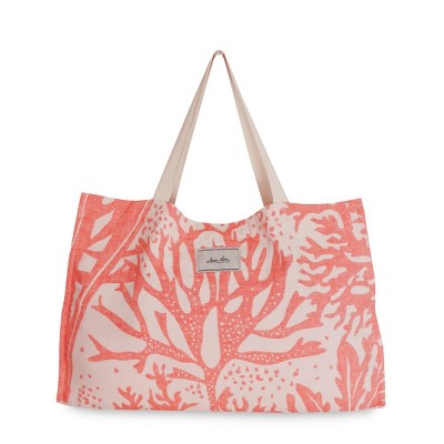 Sac shopping coton Anemone couleur Corail