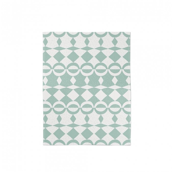 Essuie mains 100% coton Etxeko couleur Sauge