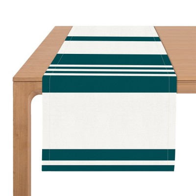 Chemin de table coton Pampelune Vert Pin 50x155 cm