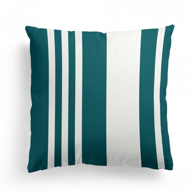 Housse de coussin coton Pampelune Vert Pin 40x40 cm