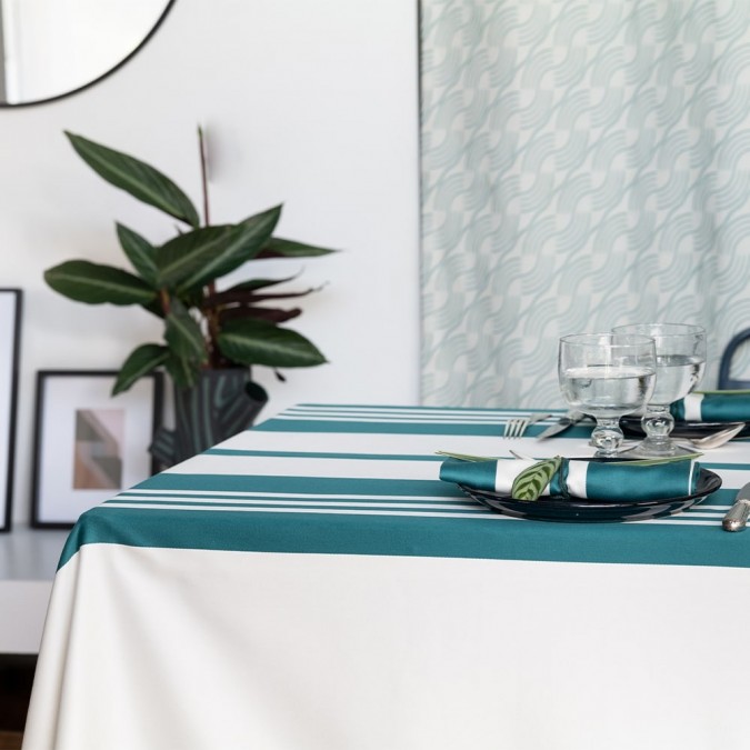 Tablecloth Cotton Pamplona Pine Green