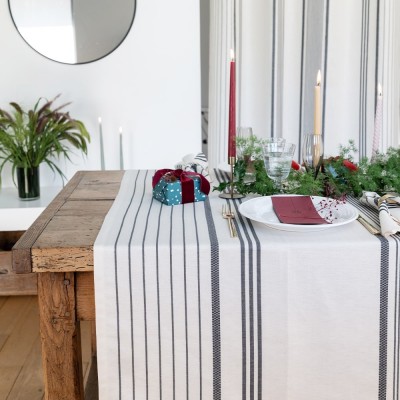 Nappe métis Berrain Fusain - Maison Jean-Vier