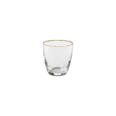 Sensa water glass with gold...