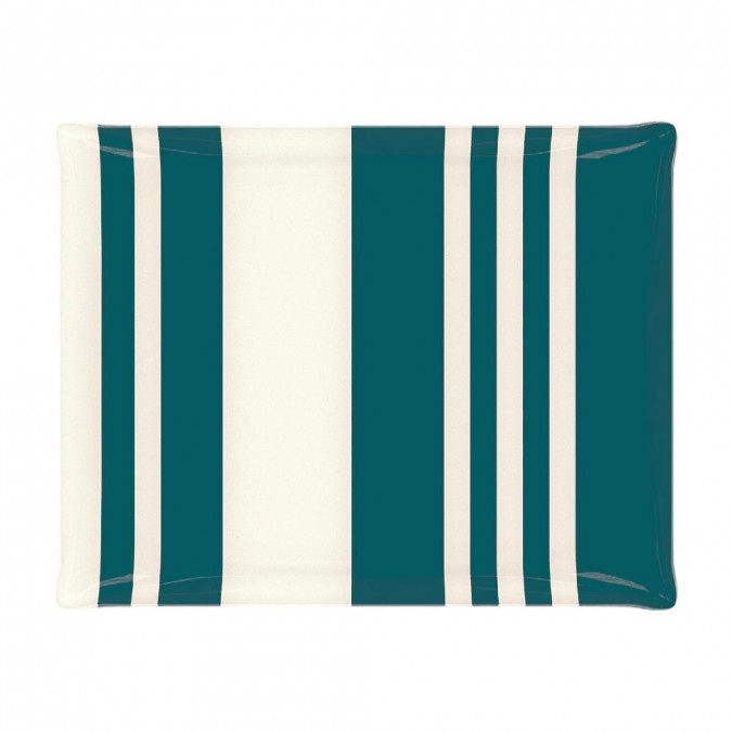 Plateau Pampelune Vert Pin avec un tissu basque de qualité