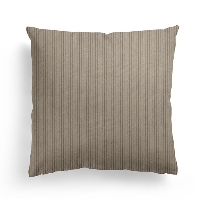 housse de coussin en velours côtelé beige