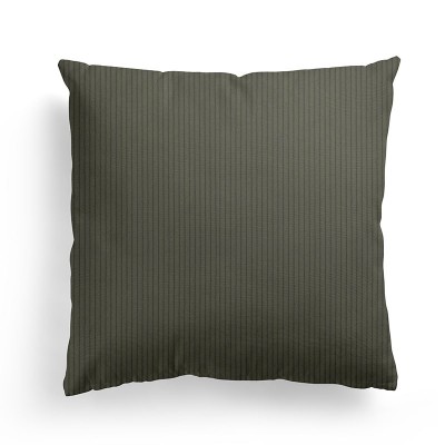 Housse de coussin en velours côtelé vert