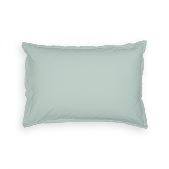 taie d'oreiller couleur vert d'eau