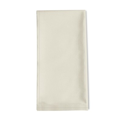 serviette de table unie blanche