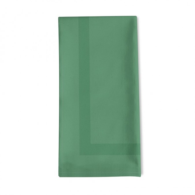 Serviette de table verte élégante 100% coton